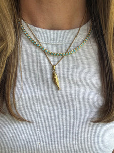 Isla Sardine Fish Necklace