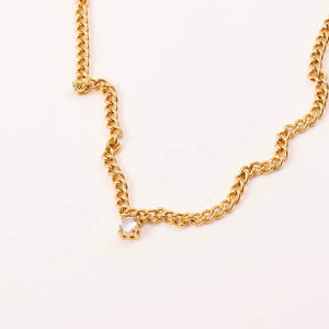 Bardot Stud Chain Necklace