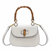 Load image into Gallery viewer, Ivory Bamboo Handle Crossbody/Clutch (Preorder - Ships by 5/5)