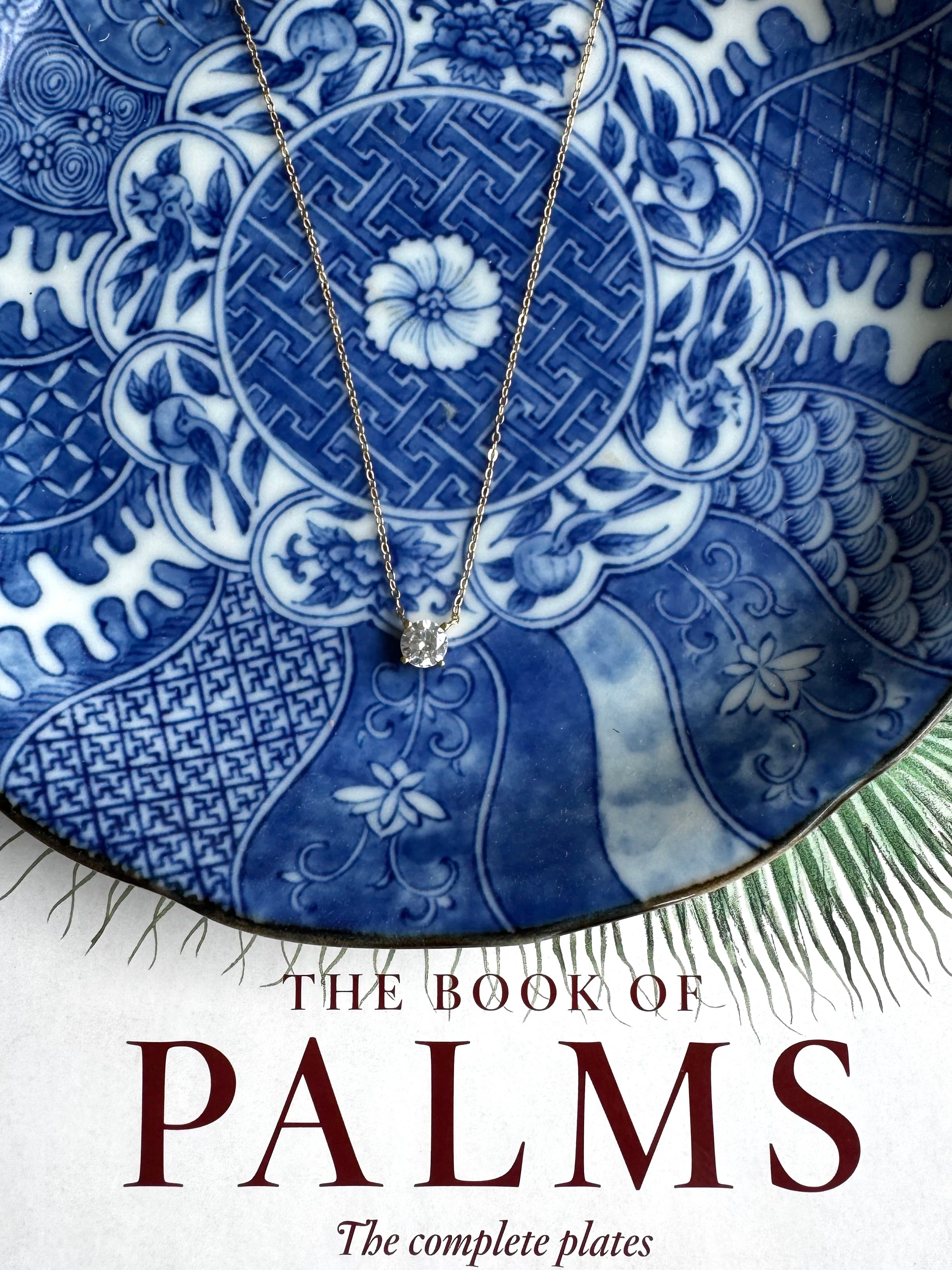 Gold Round Solitaire Necklace