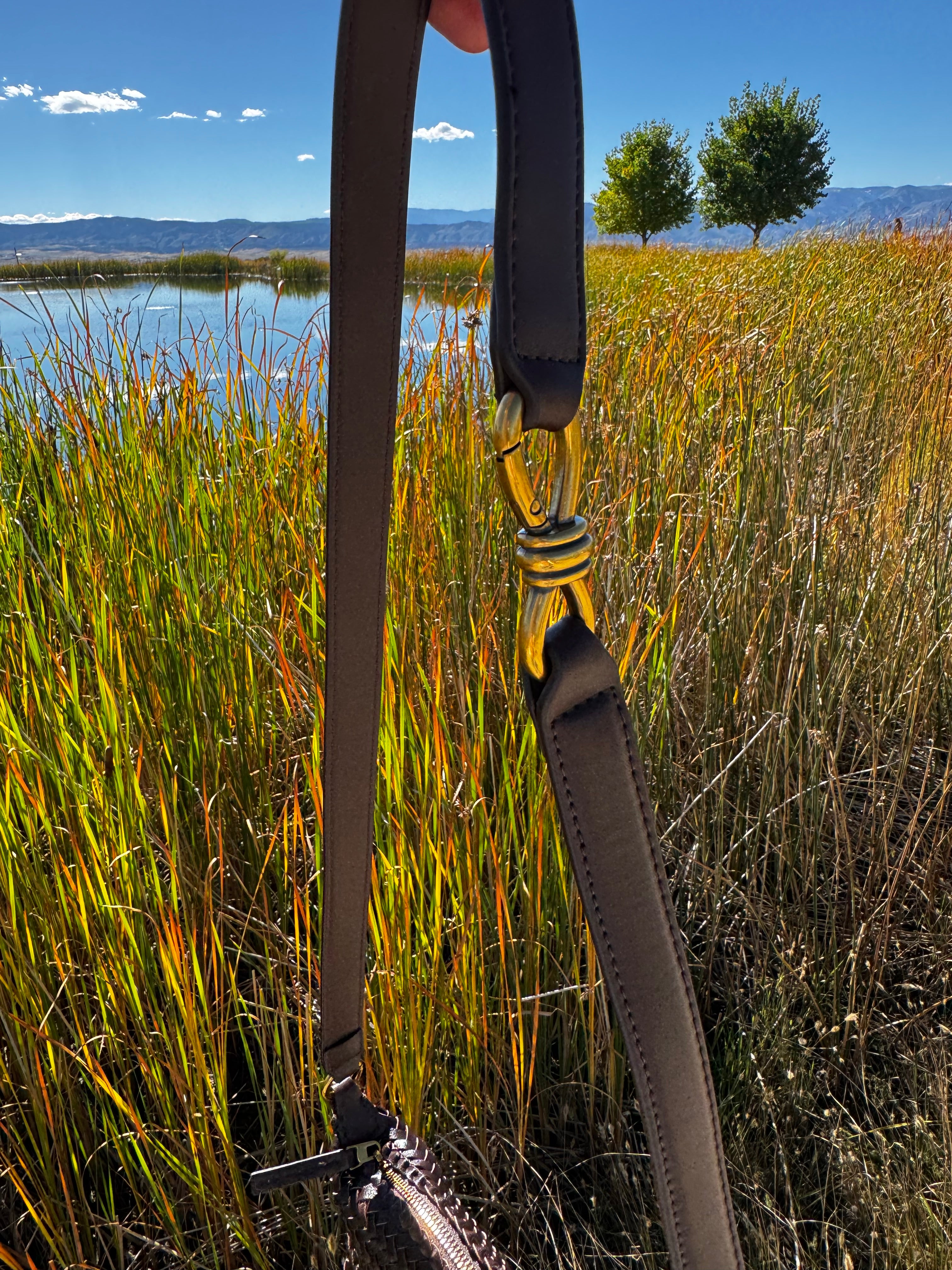Infiniti Woven Coffee Shoulder Bag
