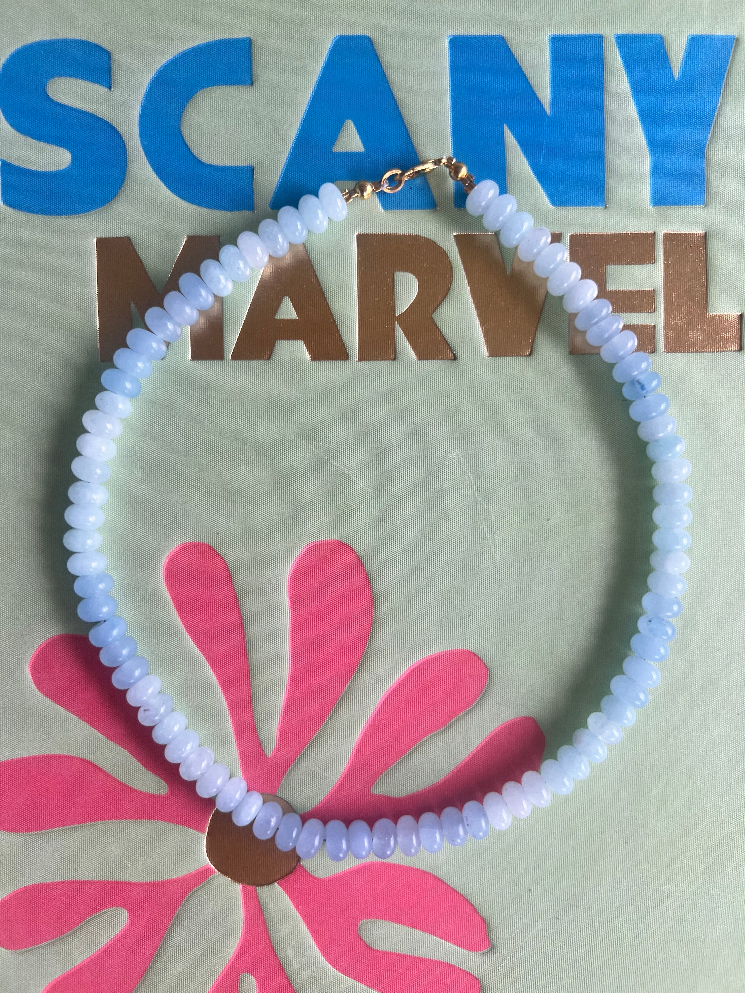 Light Blue/Aqua Gemstone Necklace