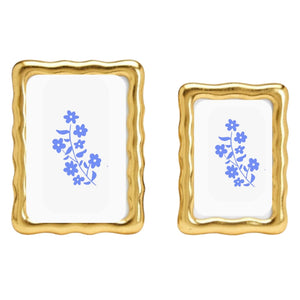 Vintage Gold Wavy Photo Frames (Two Sizes)