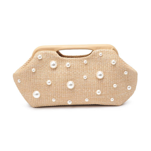 Woven Pearls Statement Clutch