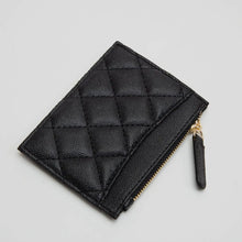 Load image into Gallery viewer, Quilted Card Holder (Black)