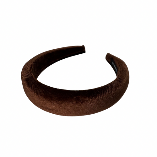 Chocolate Brown Velvet Band Headband