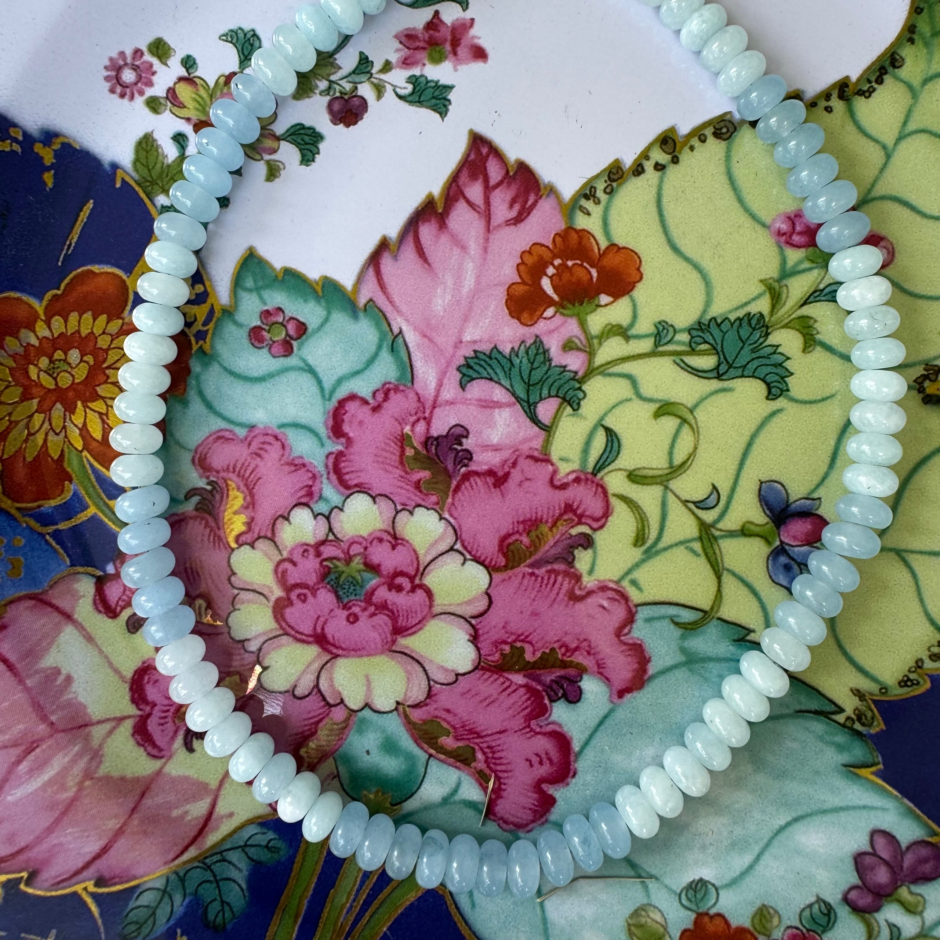 Light Blue/Aqua Gemstone Necklace