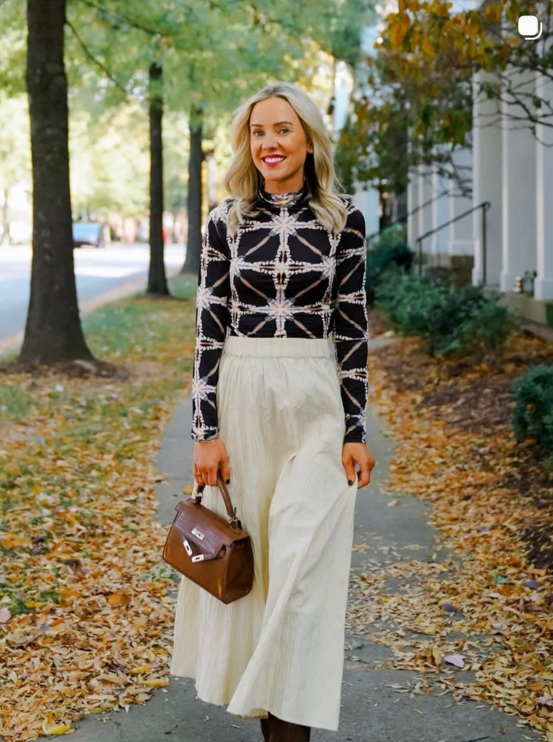 Croc Crossbody - Brown