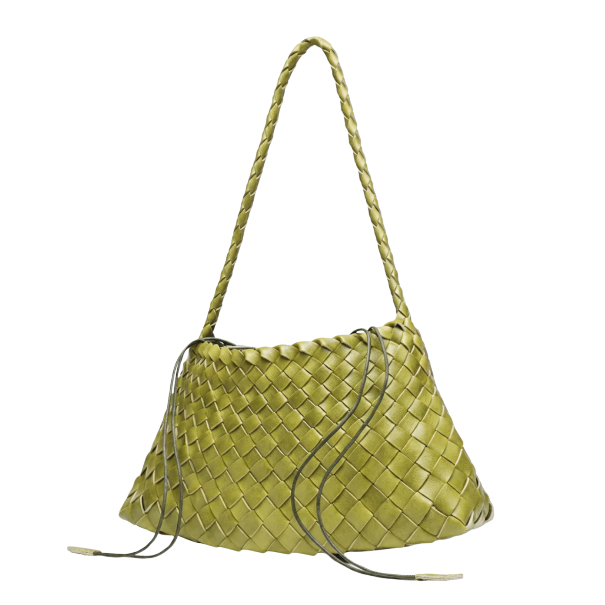 Iris Lime Woven Tote
