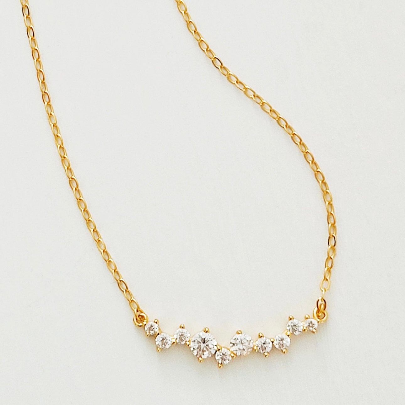 Gold Cluster Necklace