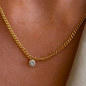 Bardot Stud Chain Necklace