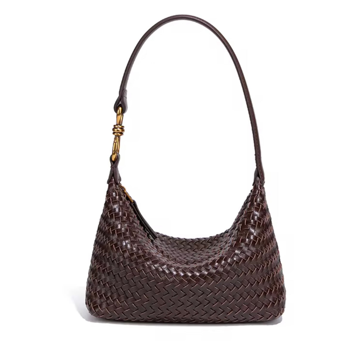 Infiniti Woven Coffee Shoulder Bag