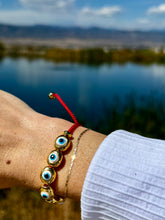 Load image into Gallery viewer, Good Vibes Evil Eye Bracelet