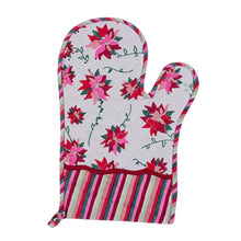 Load image into Gallery viewer, Poinsettia Oven Mitt