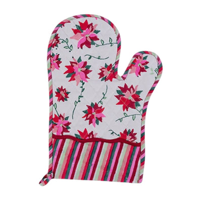 Poinsettia Oven Mitt