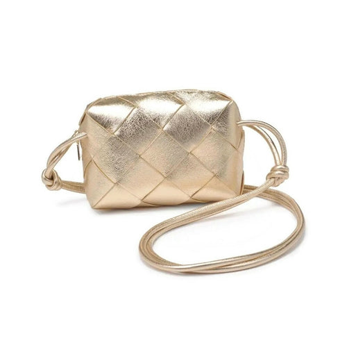 Gold Kennedy Woven Crossbody