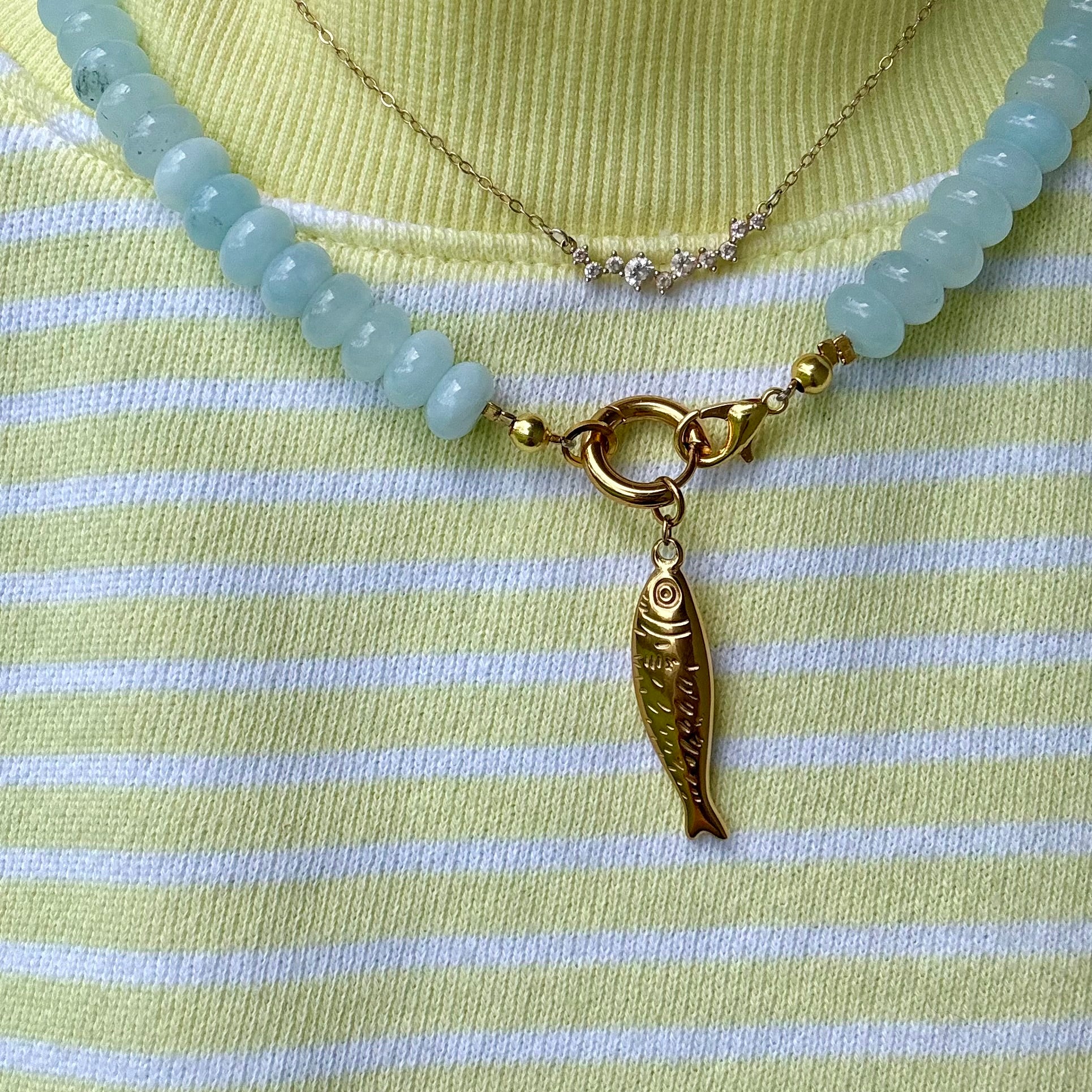 Gold Cluster Necklace