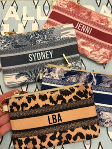 Personalized Coin Purse (8 Styles) Ships in 3-4 weeks (NOTE: Orders will arrive after Christmas)