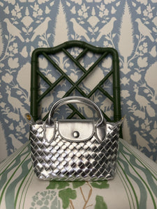 Silver Quilted Rowan Crossbody