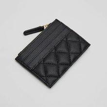Load image into Gallery viewer, Quilted Card Holder (Black)