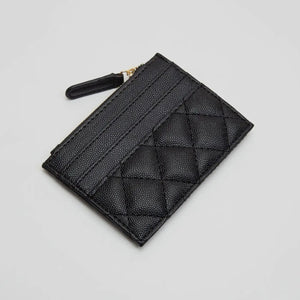 Quilted Card Holder (Black)