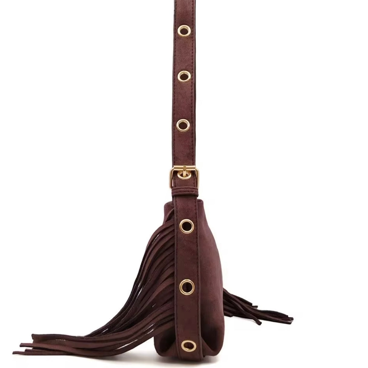 Haven Fringe Suede Shoulder Bag