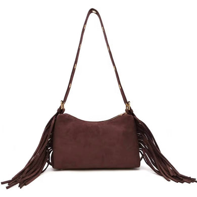 Haven Fringe Suede Shoulder Bag (Preorder: Ships 10/29)
