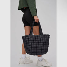 Load image into Gallery viewer, Breakaway Quilted Puffy Nylon Tote