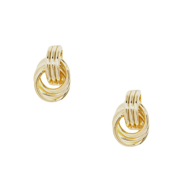 Linked Loops Stud Earrings