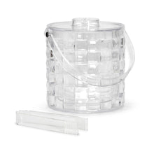 Load image into Gallery viewer, Cubed Double Wall Ice Bucket with Tongs