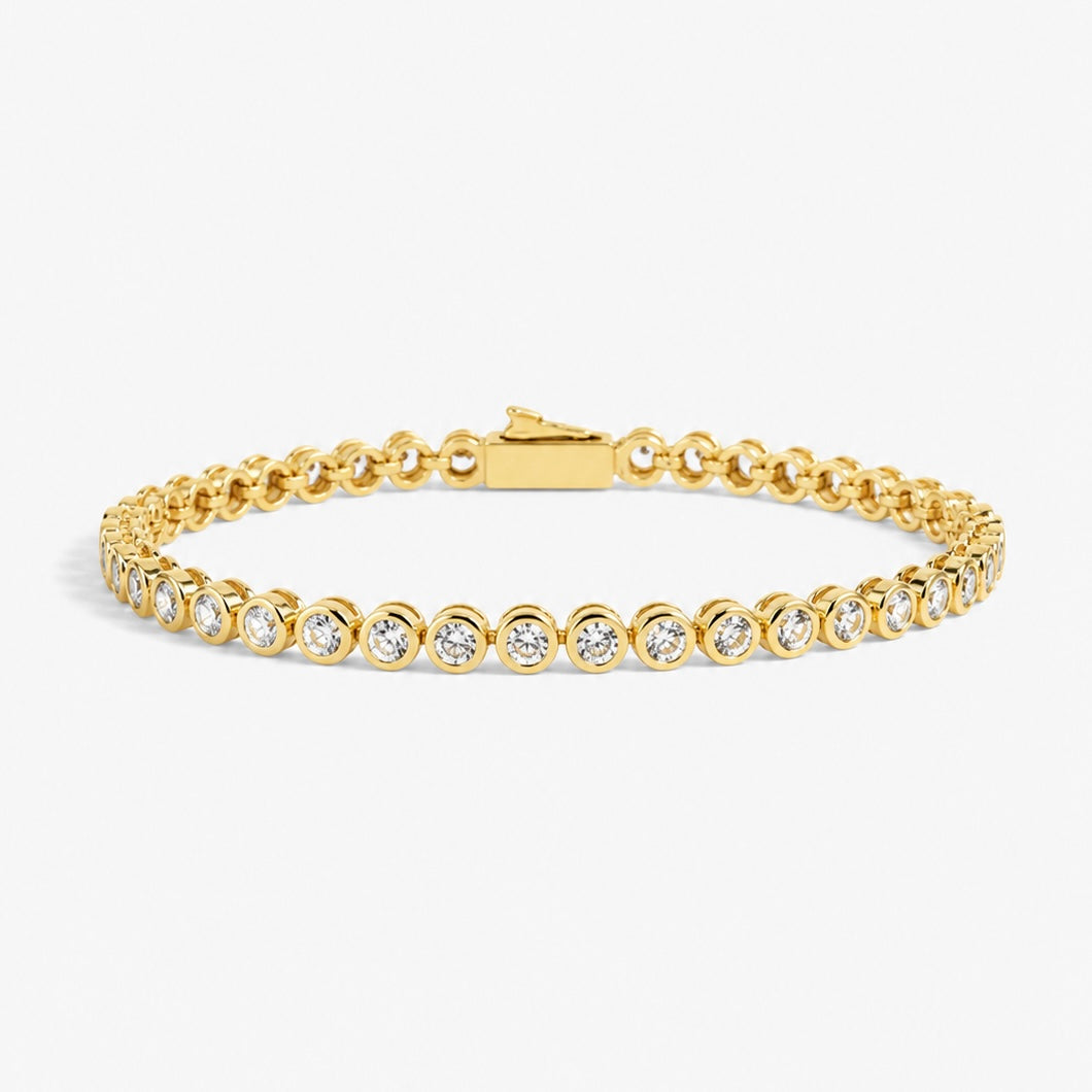 Gold Bezel Bracelet