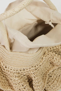 Raffia Ruffle Bag