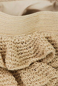 Raffia Ruffle Bag