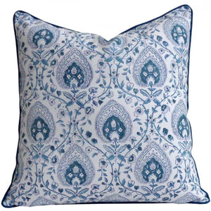 Royal Leaf Piped Pillow Cover (20”x 20”)