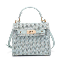 Load image into Gallery viewer, Percy Woven Light Blue Crossbody