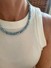 Load image into Gallery viewer, Denim Blue Gemstone Necklace 15”