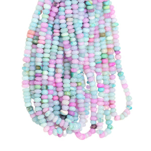 Disco Pink/Blue Gemstone Necklace 15” (Preorder Ships by 4/19)