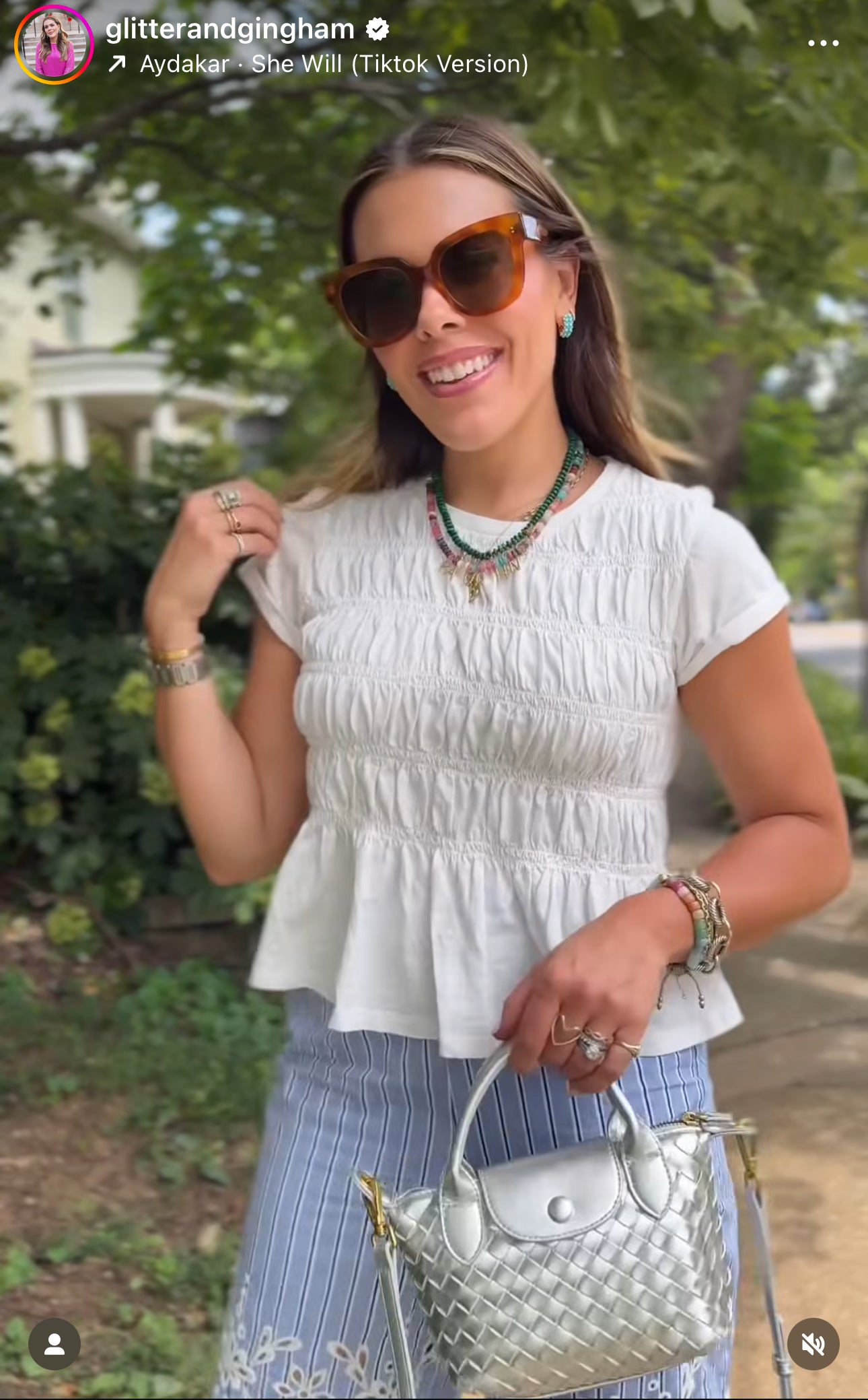 Silver Quilted Rowan Crossbody (Small)