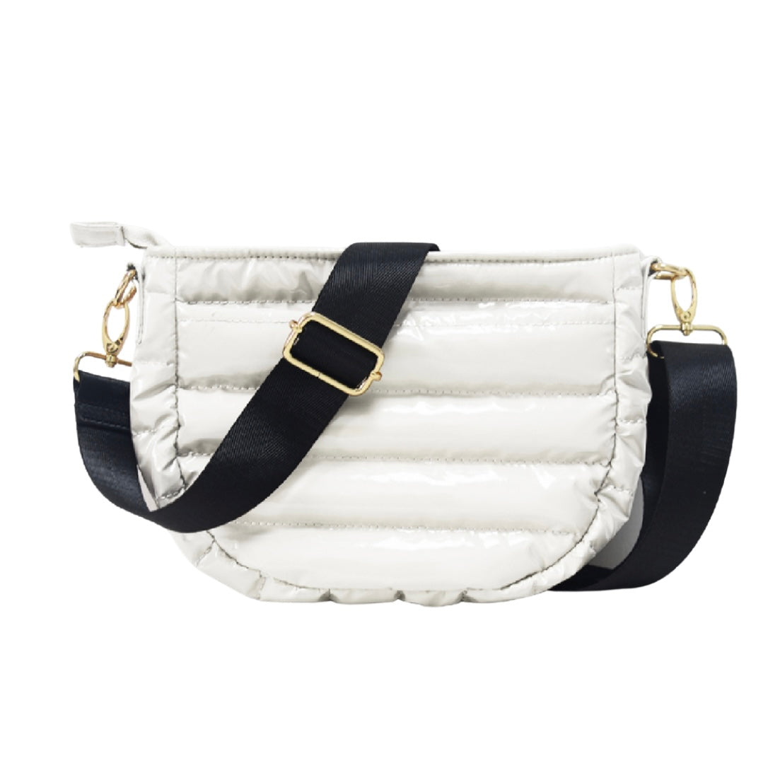 White Puffer Crossbody