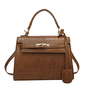 Croc Kelly Crossbody - Brown