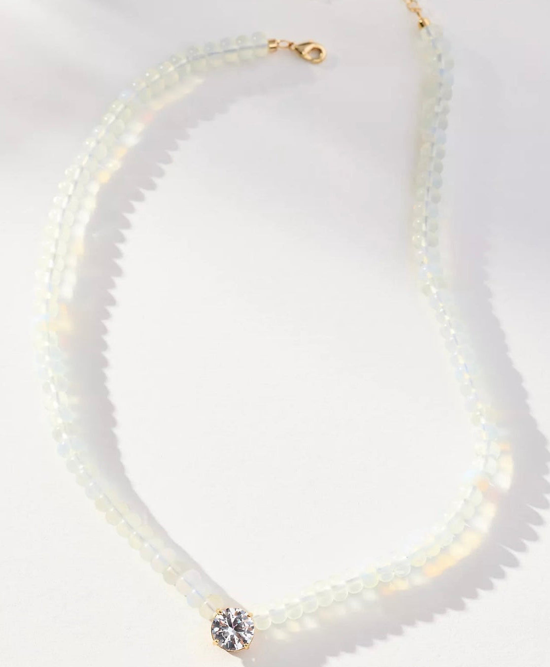 Opal Stone Beaded Necklace