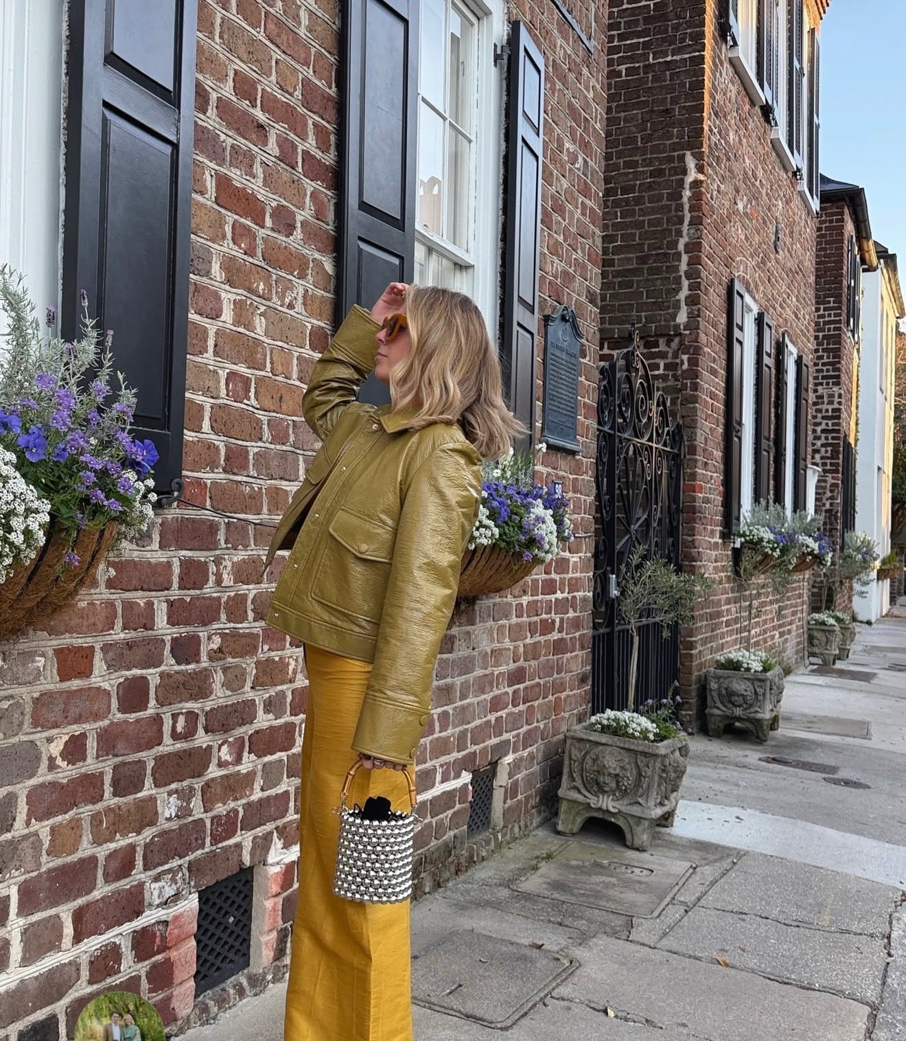 Disco Bamboo Handle Clutch