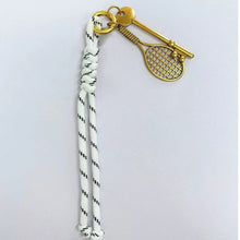 Load image into Gallery viewer, White Cord Bag Charm
