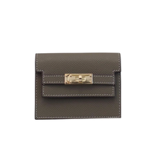 Load image into Gallery viewer, Kelly Card Holder - Khaki (Accordion Style - Genuine Leather)