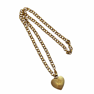 Heart Charm Necklace (Two Way Wear)