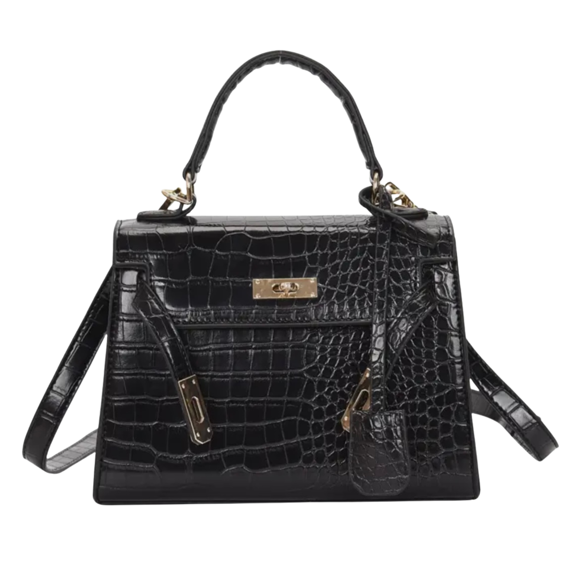 Croc Crossbody - Black