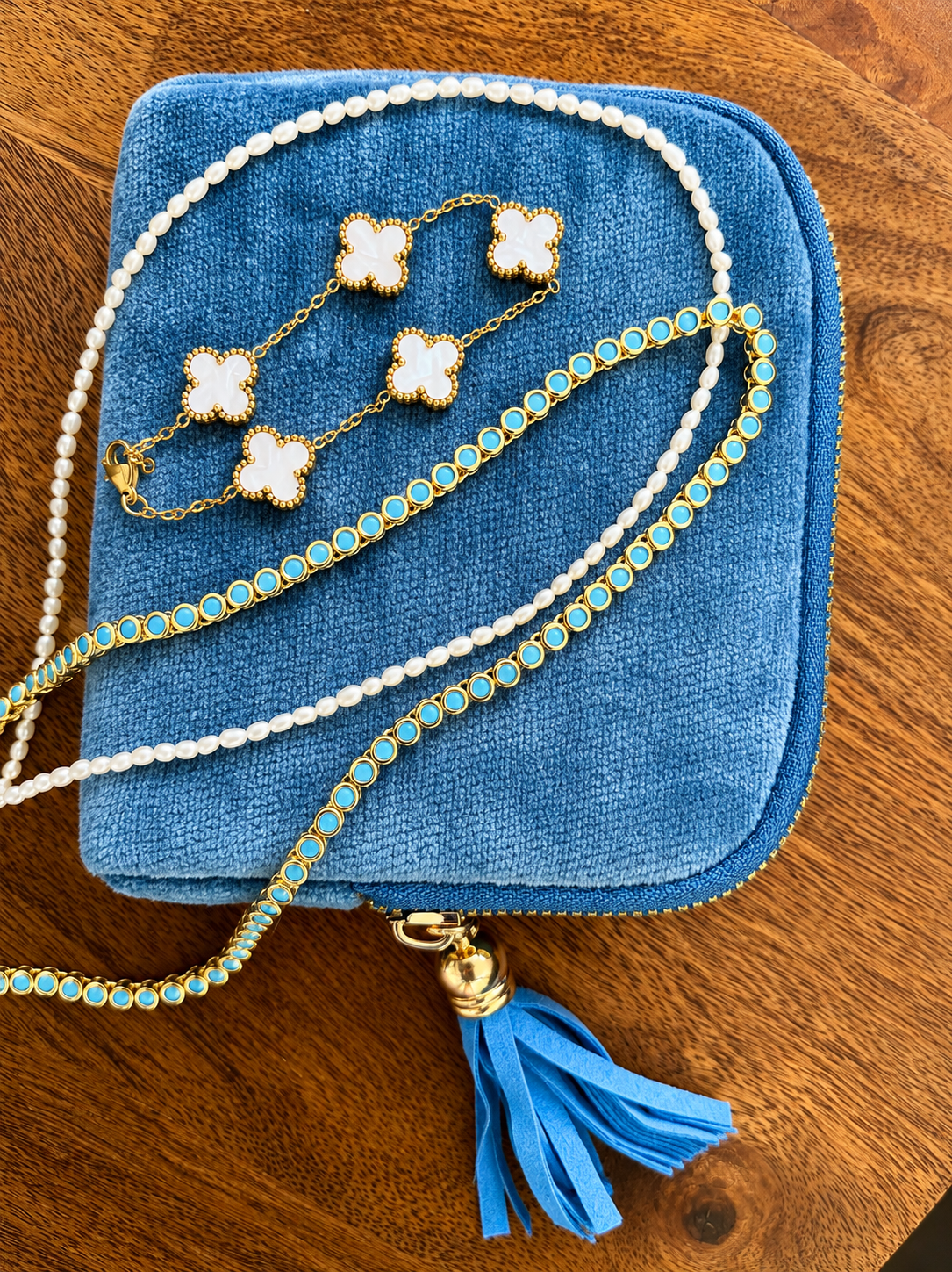 Harbor Travel Jewelry Organizer - Coastal Blue