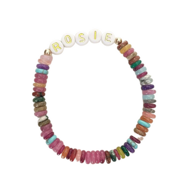 Personalized Candy Gemstone Bracelet (Ships in 2-4 Days)