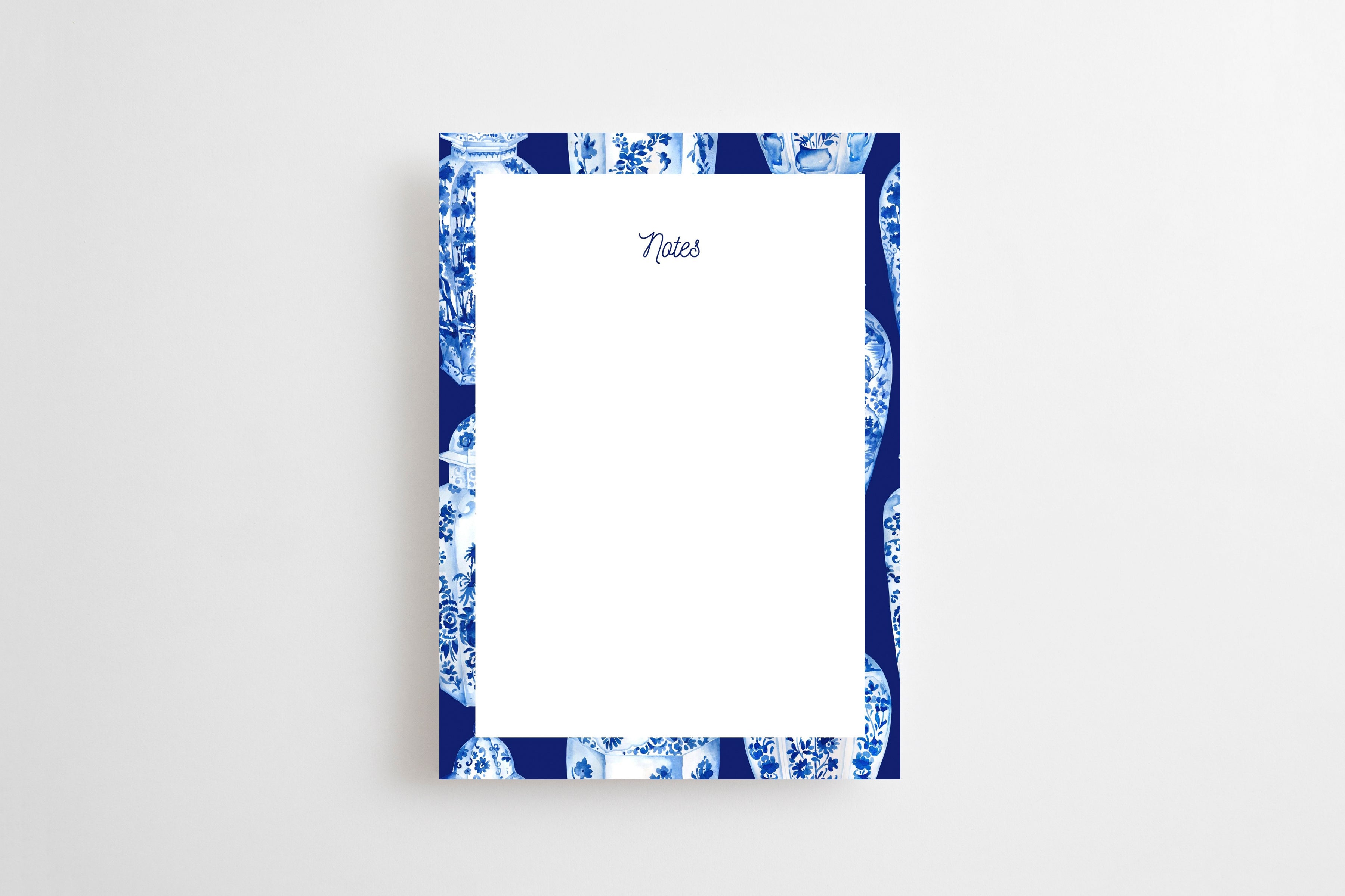 Navy Ginger Jar Notepad