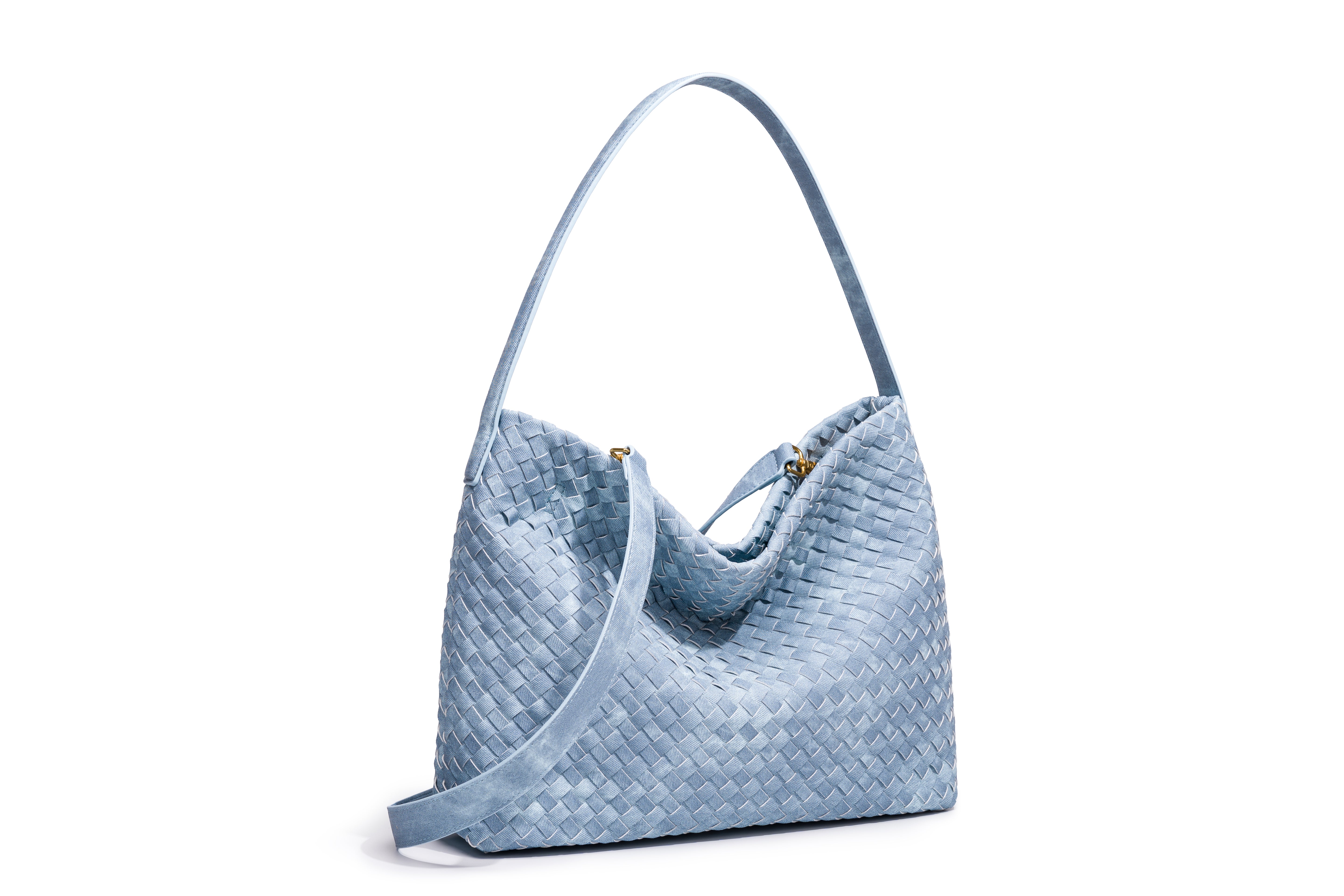 Mia Quilted Denim Hobo